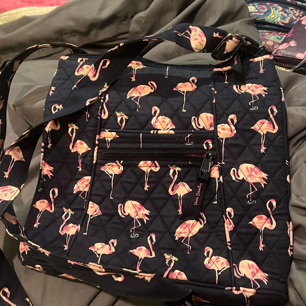 Vera Bradley Pink Flamingo Hipster crossbody.